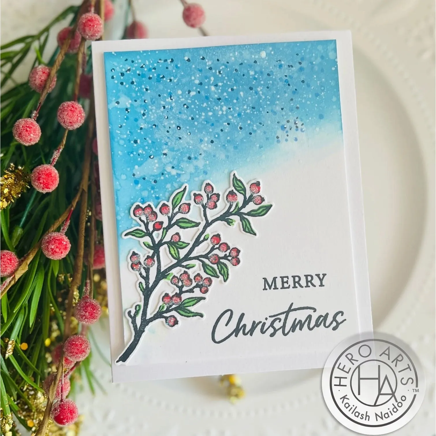 SB408 Color Layering Holly Branch Bundle (C)