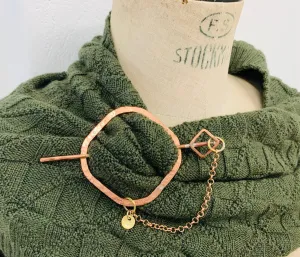 Scarf Tie copper thin square