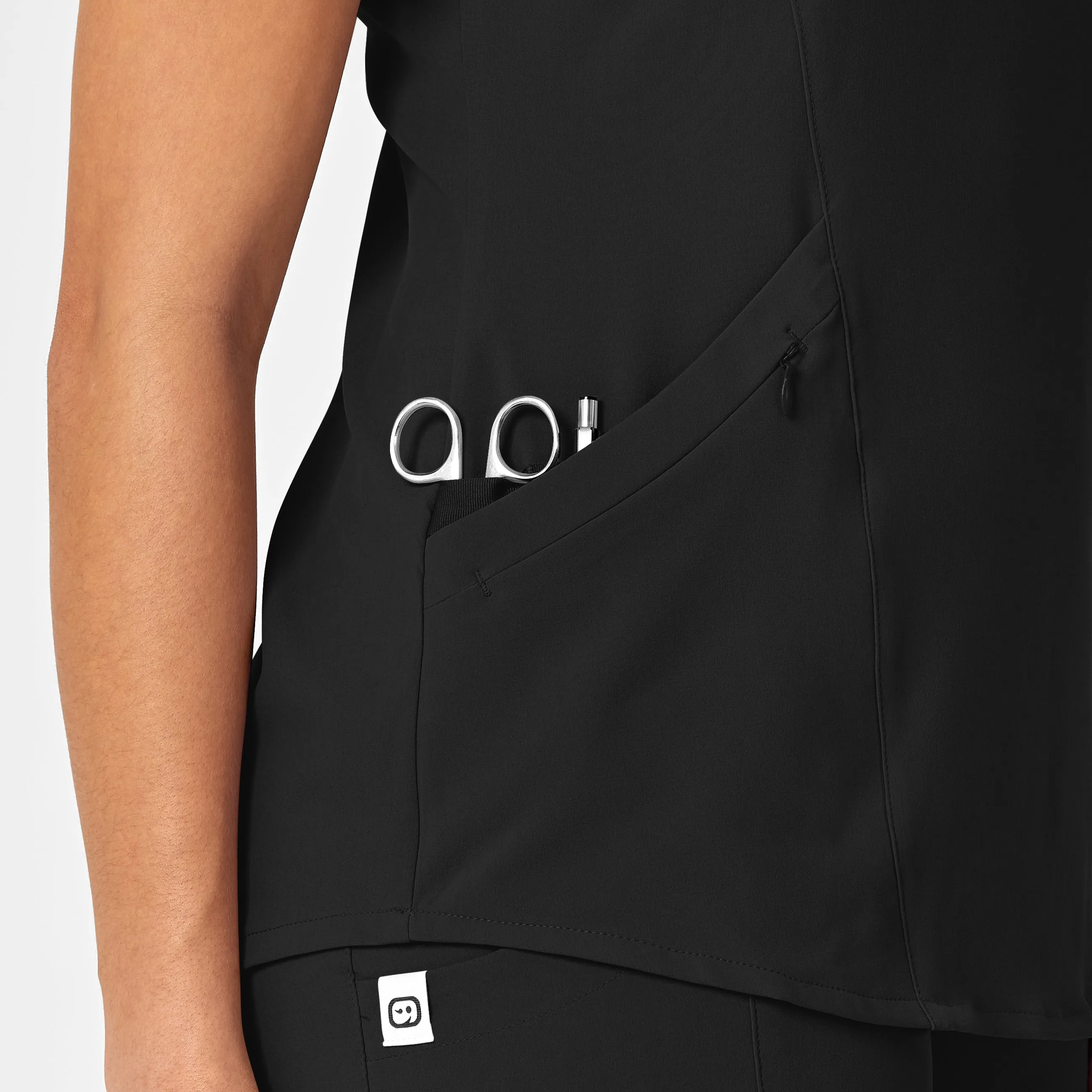 SCC RENEW Women's V-Neck Scrub Top With Logo