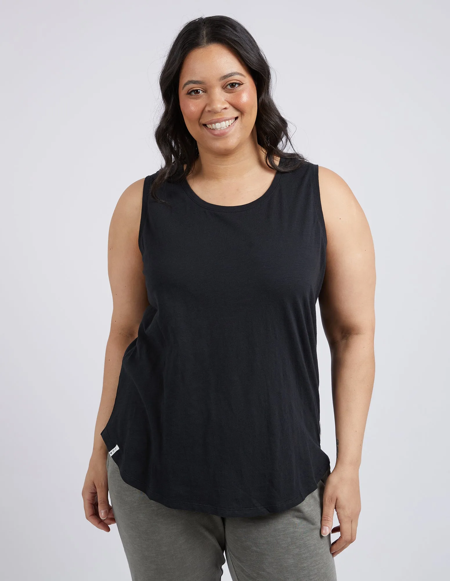 Scoop Tank Black