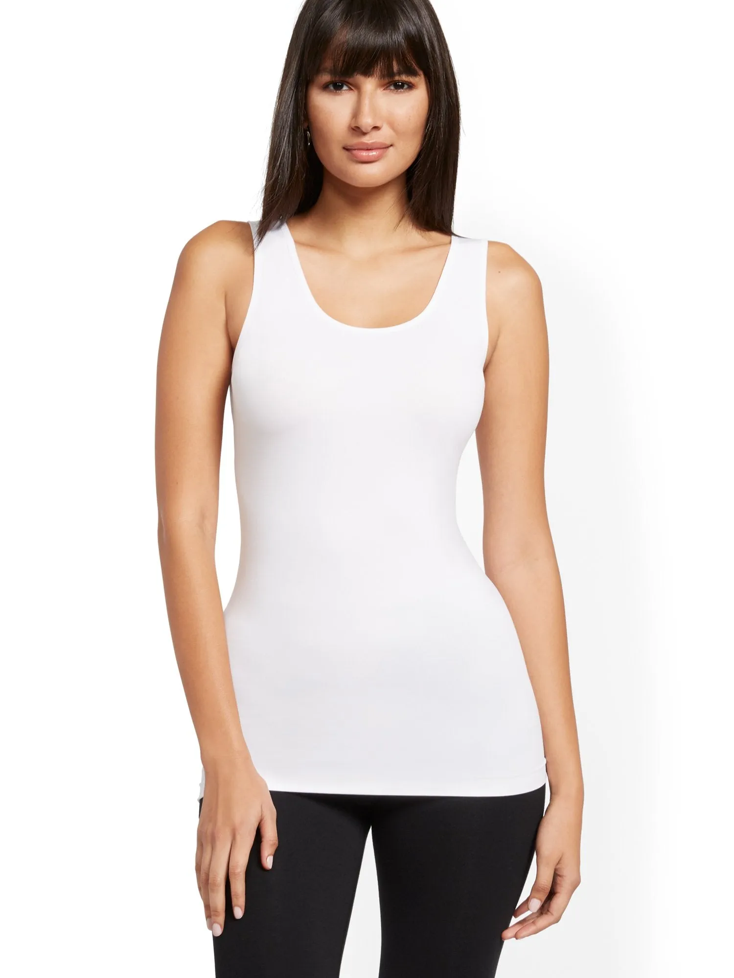 Scoopneck Seamless Layering Tank - Sleek & Chic