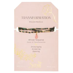 Scout Teardrop Stone Wrap African Turquoise/Watermelon/Gold
