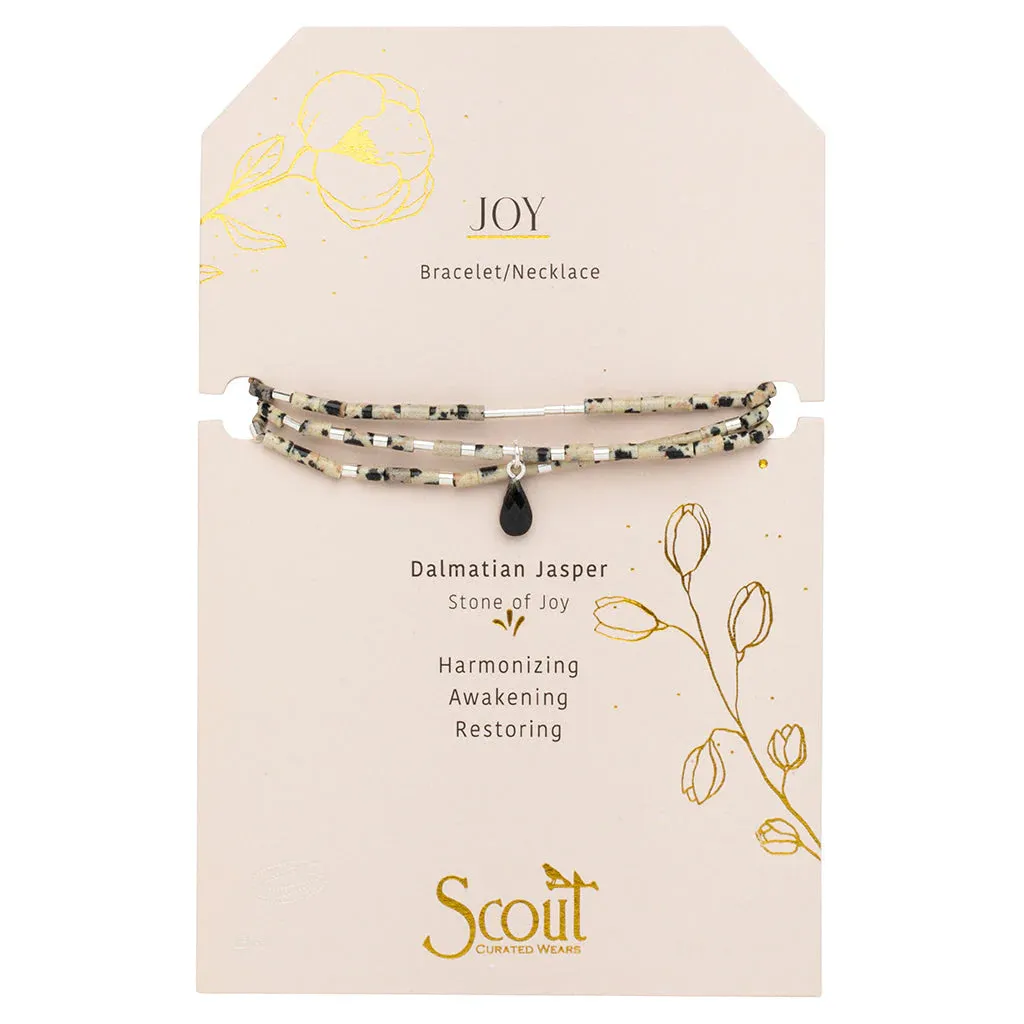 Scout - Teardrop Stone Wrap Bracelet/Necklace