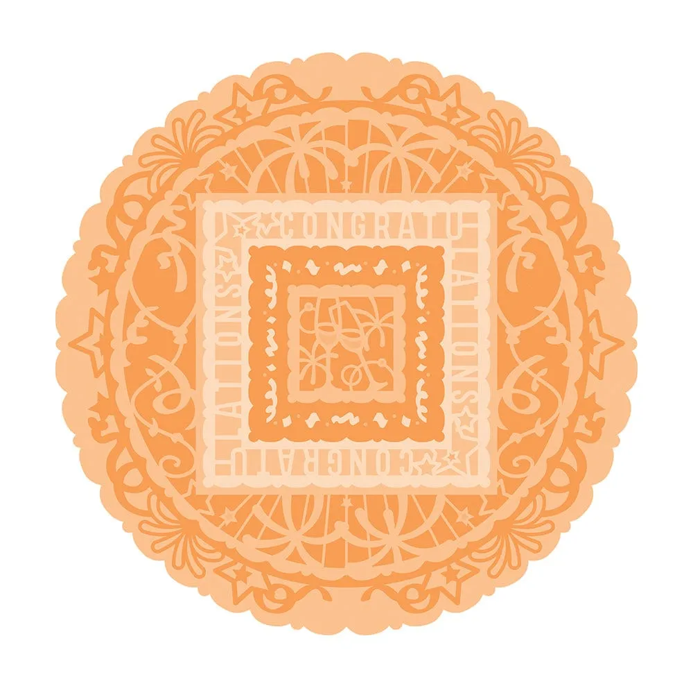 Sentimental Layering Die Set - Congratulations - 4892E