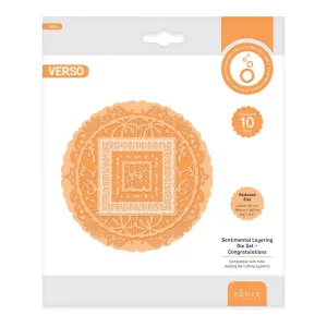 Sentimental Layering Die Set - Congratulations - 4892E