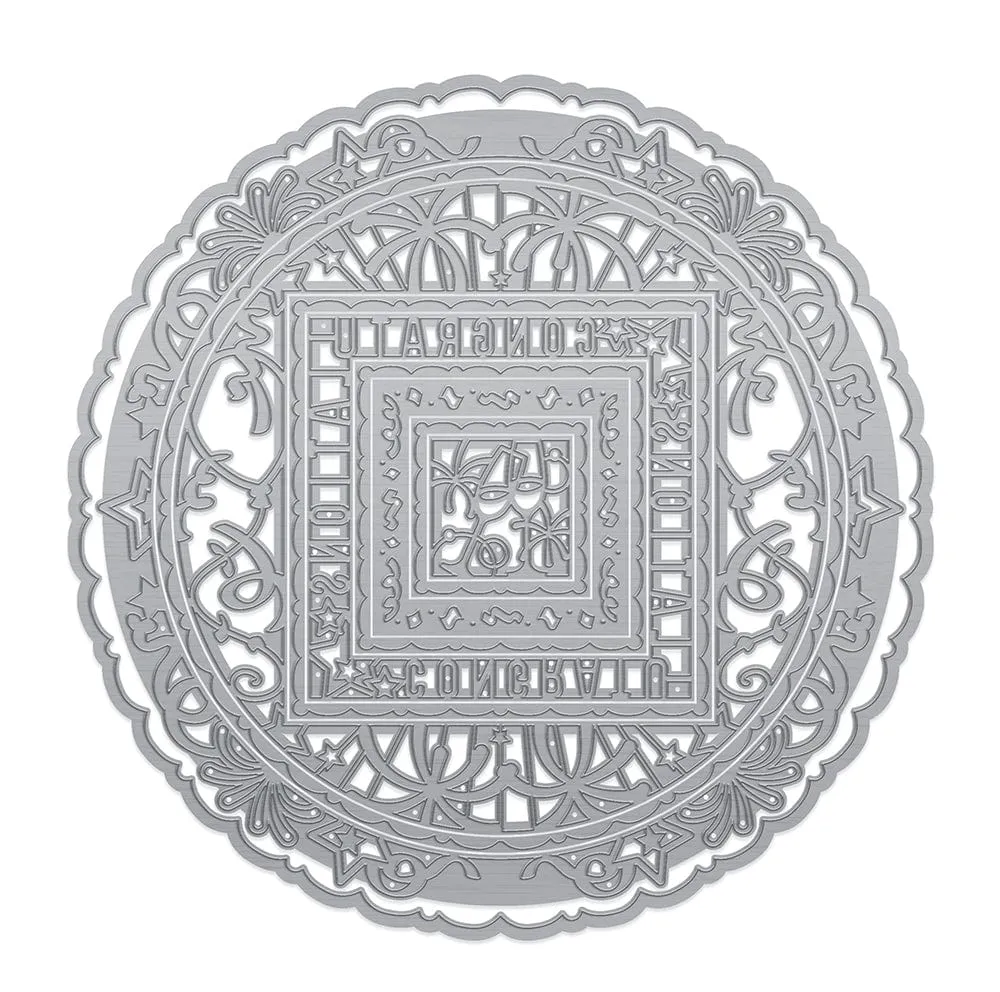 Sentimental Layering Die Set - Congratulations - 4892E