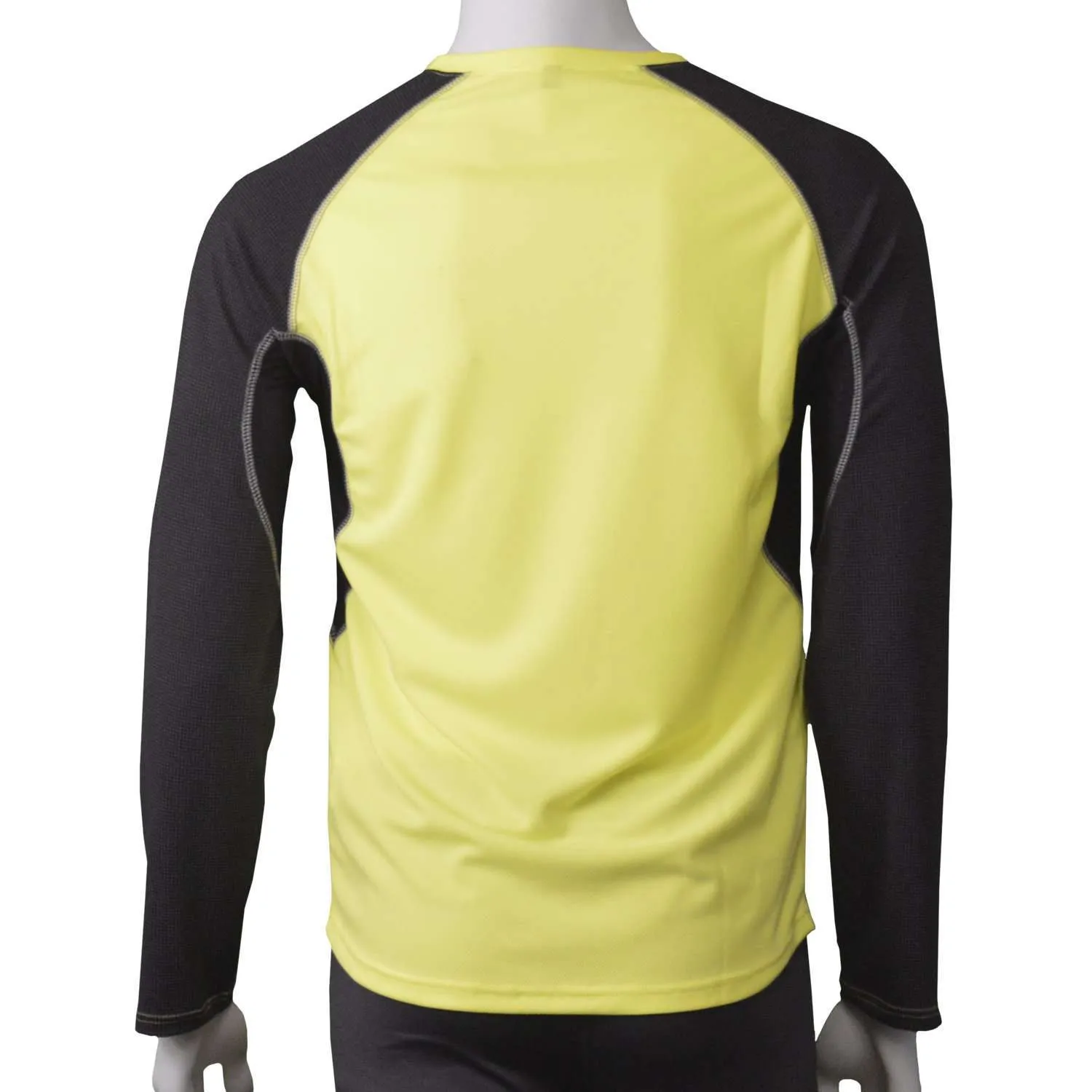 Sentinel Reflective Men's Long Sleeve Shirt in Flo Lime/Black