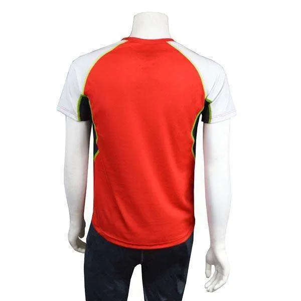 Sentinel Reflective Men's Short Sleeve Shirt in Red/White