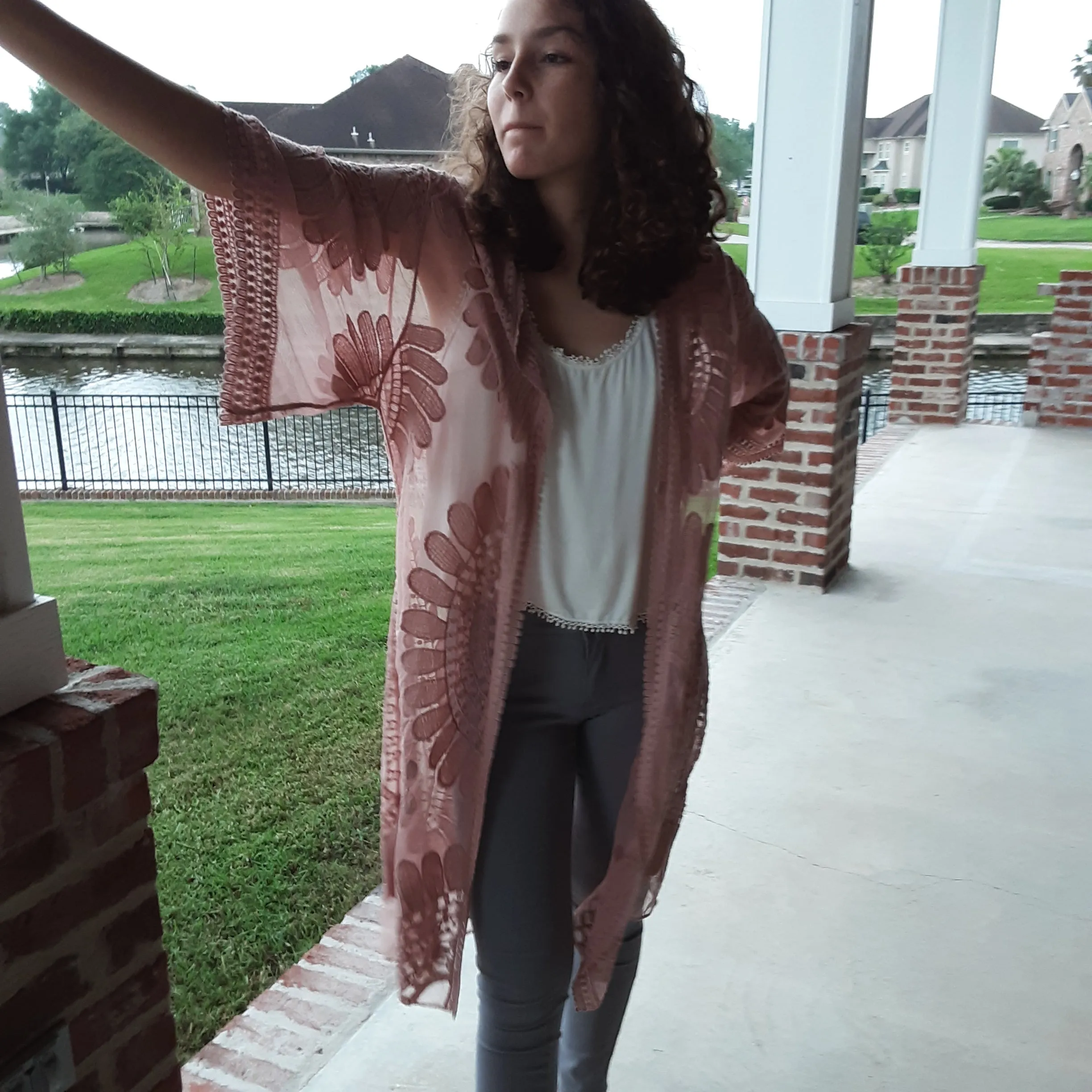 Sheer & Lace Cardigan - Perfect for Layering