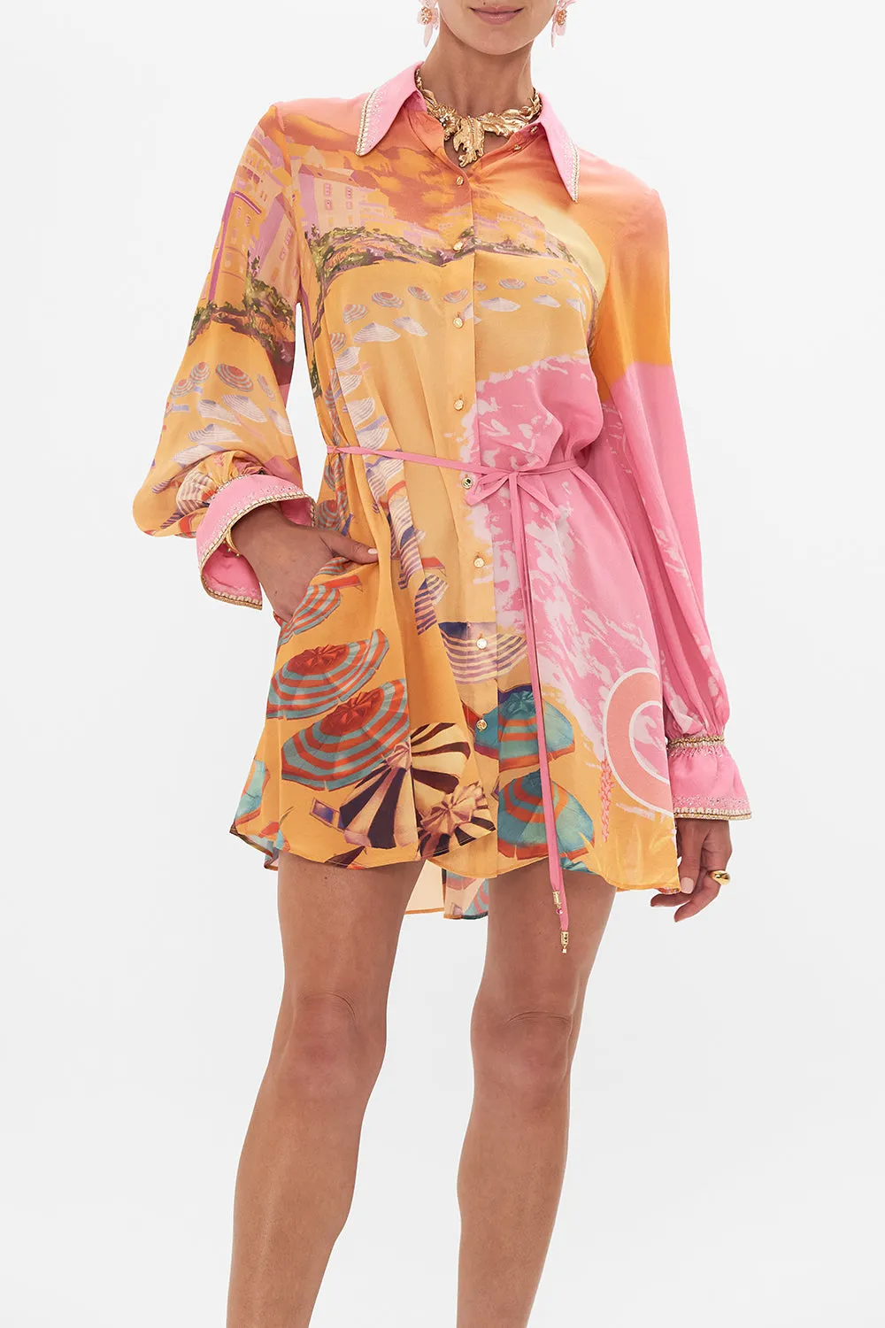 SHIFT SHIRT DRESS CAPRI ME