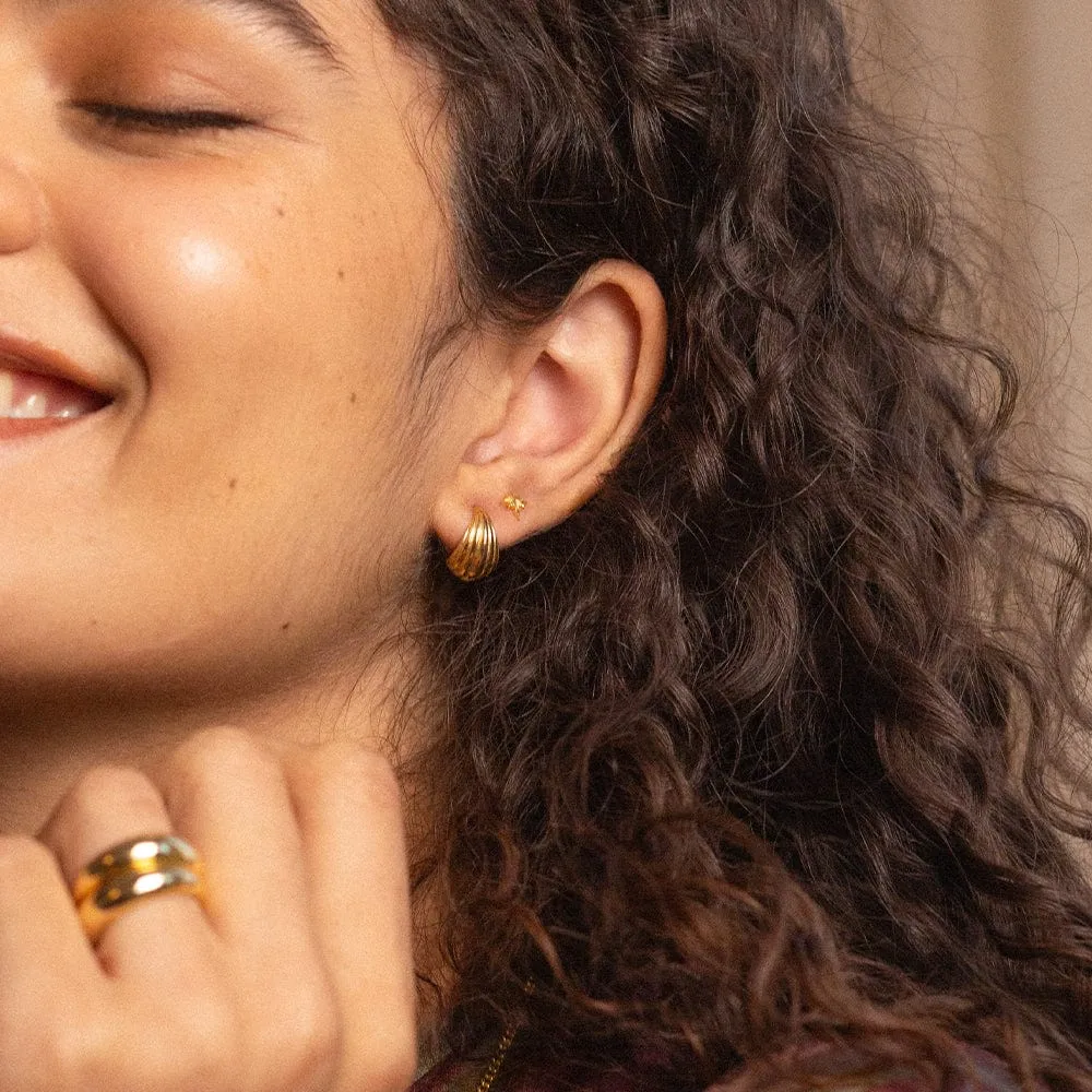 Shining Star Earring Stack 18ct Gold Plate