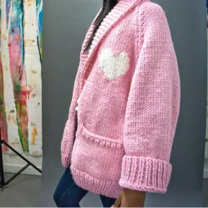Short Heart Jacket - Bubblegum