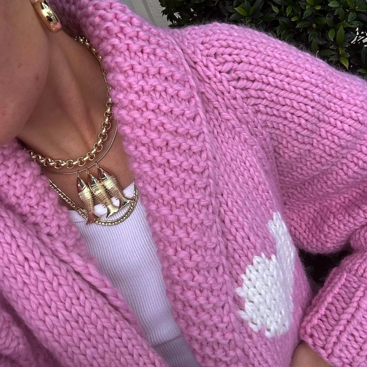 Short Heart Jacket - Bubblegum