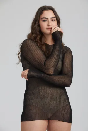 SI Cotton Tulle Top | Black