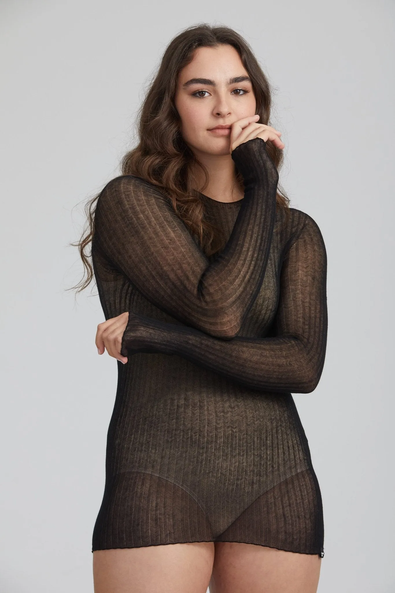 SI Cotton Tulle Top | Black