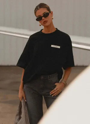 Signature Oversized Tee - Black