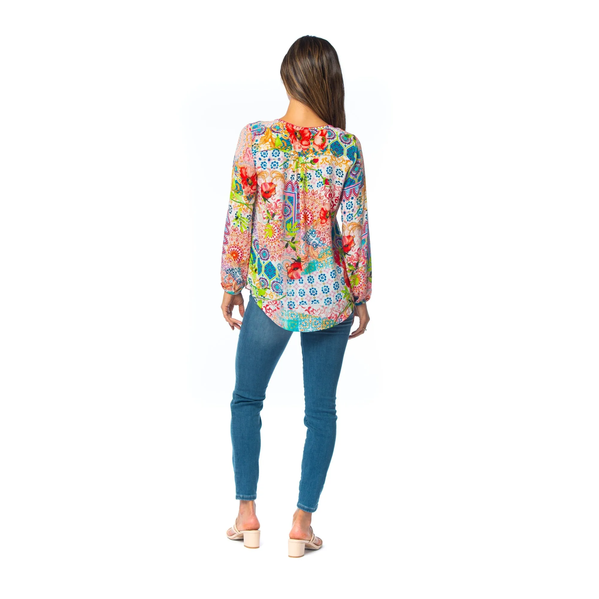 Silk Janessa Poppy Top
