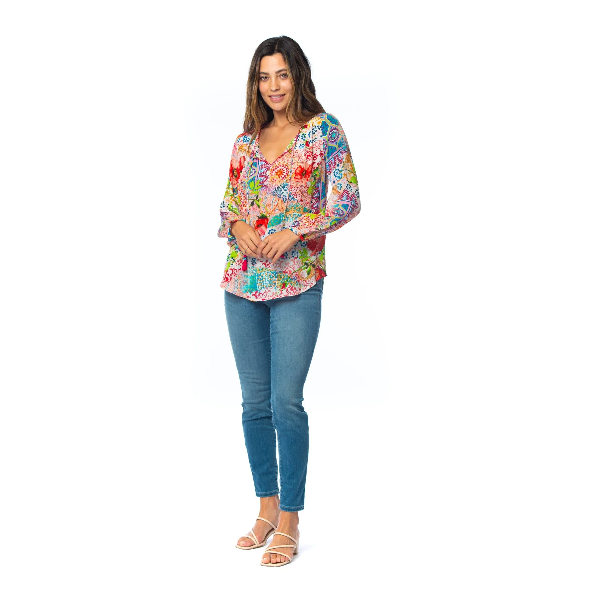 Silk Janessa Poppy Top