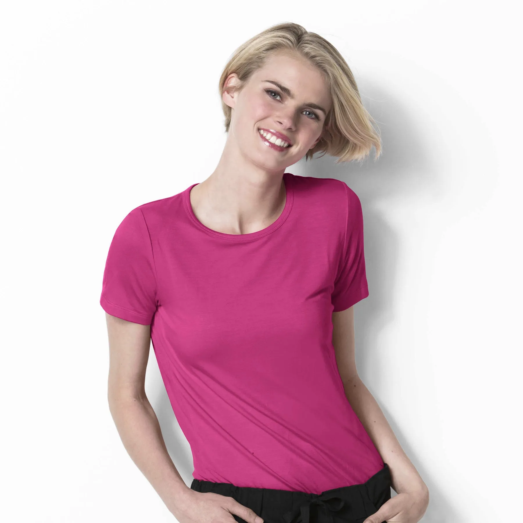 Silky Knit Short Sleeve Tee