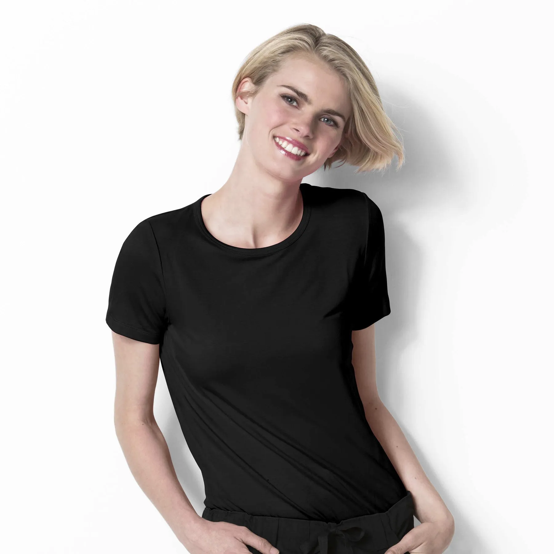 Silky Knit Short Sleeve Tee