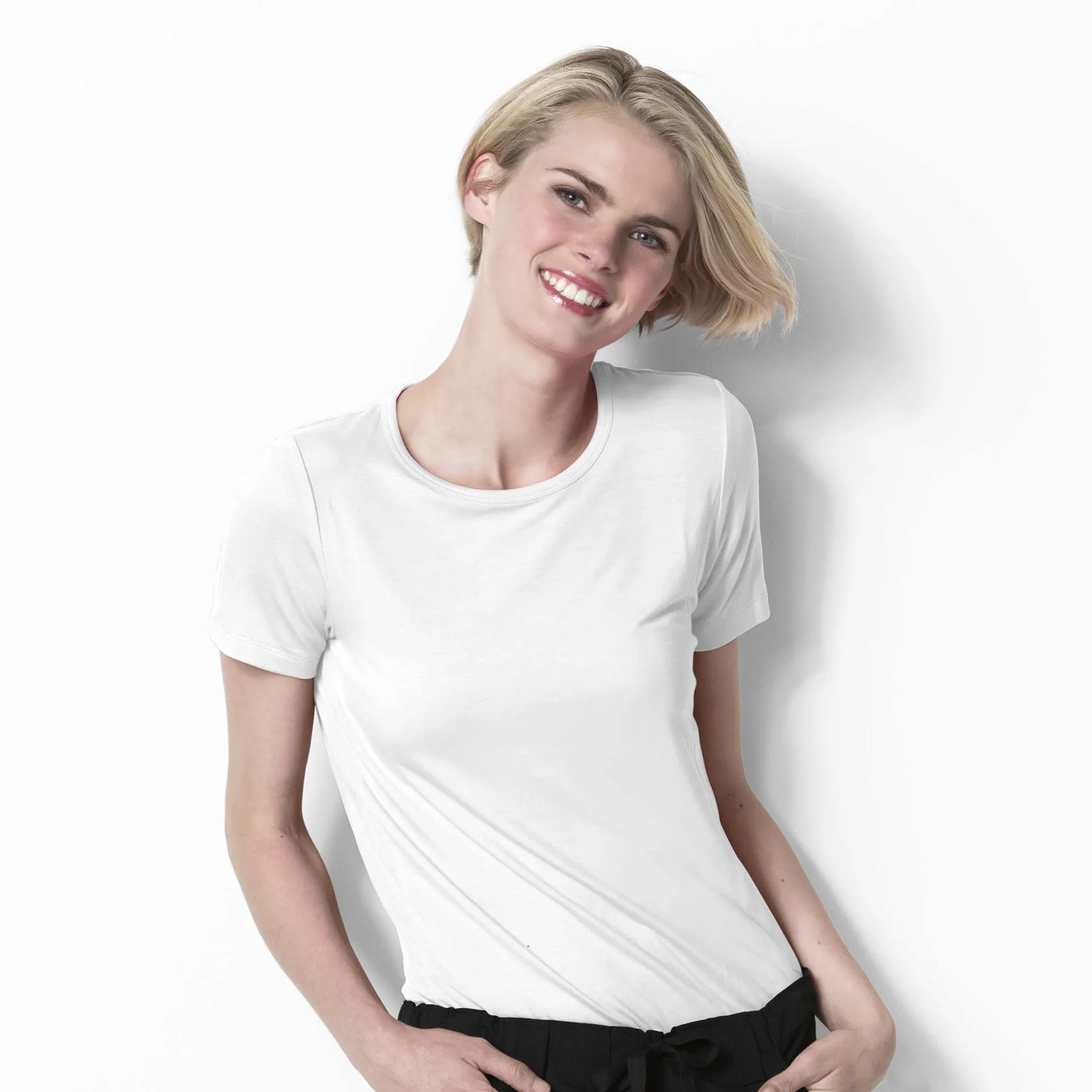 Silky Knit Short Sleeve Tee