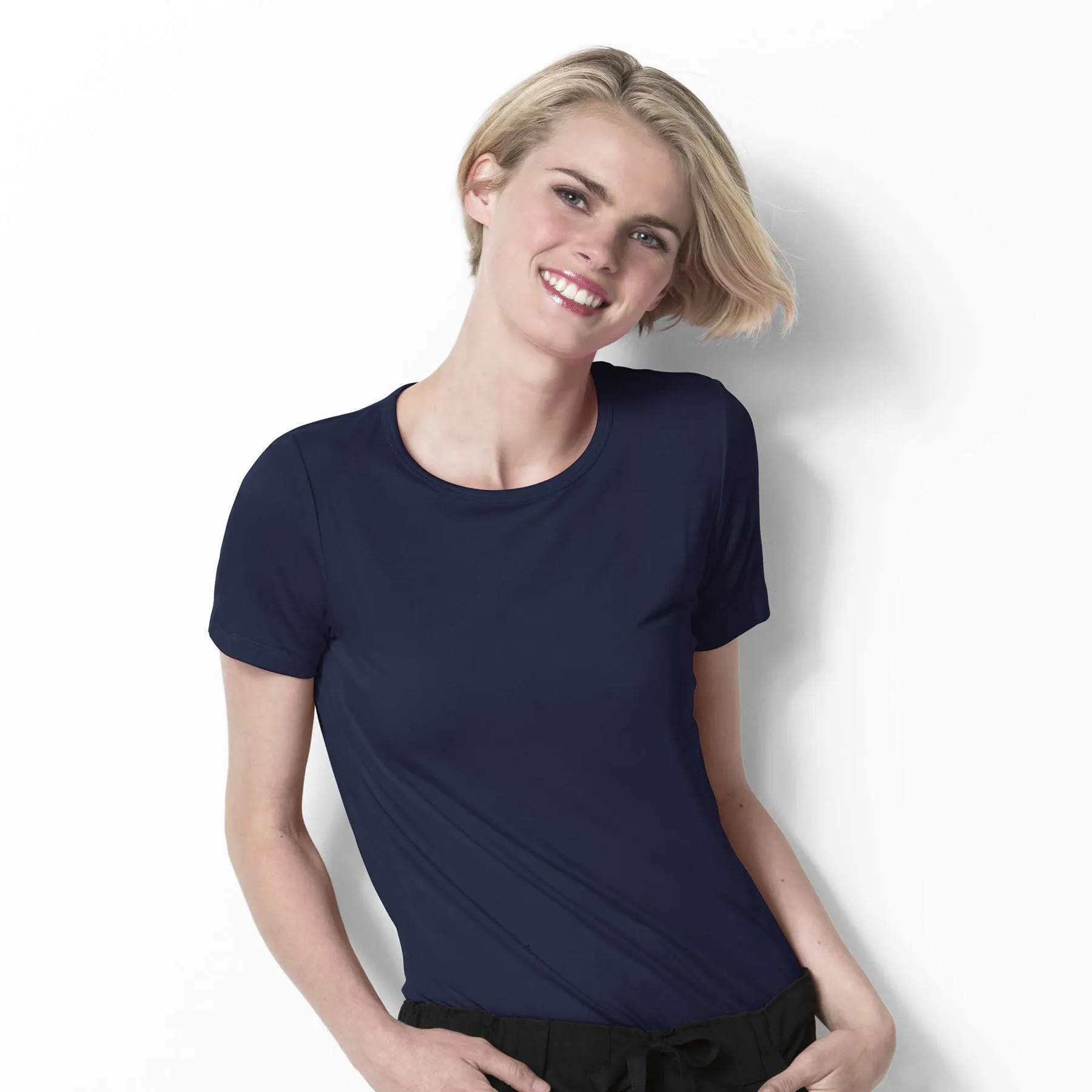 Silky Knit Short Sleeve Tee