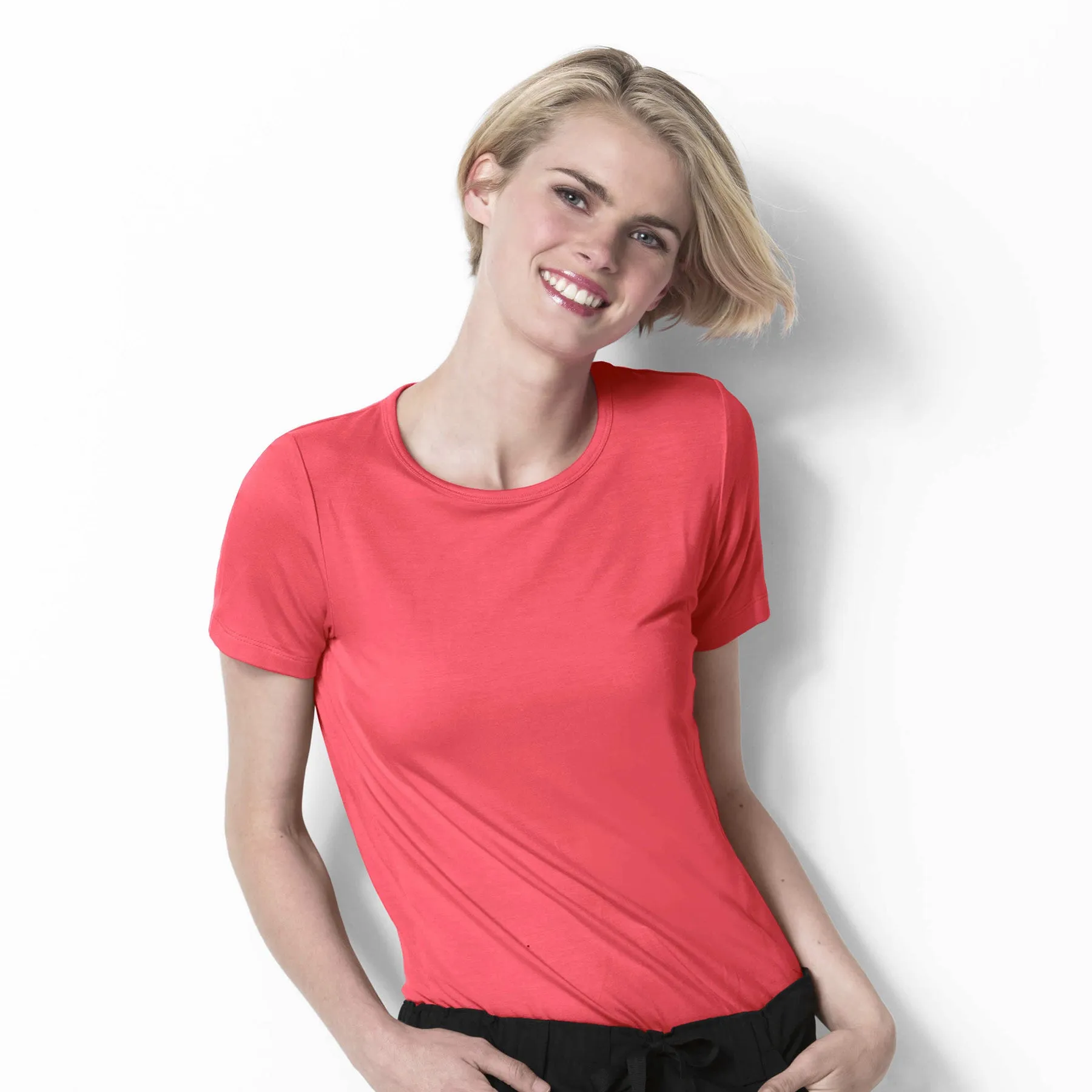 Silky Knit Short Sleeve Tee