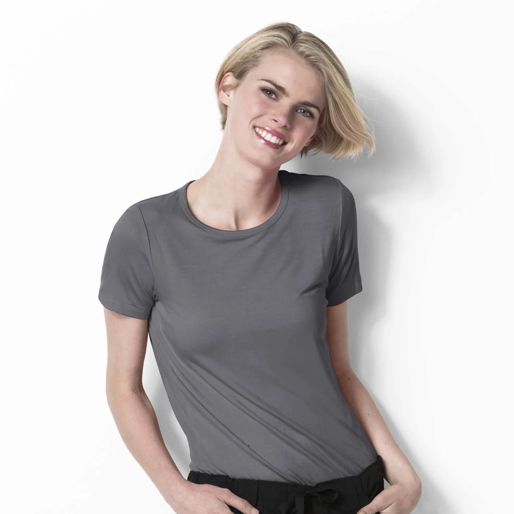 Silky Knit Short Sleeve Tee
