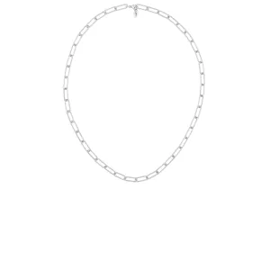 Silver Glitter Chain Necklace