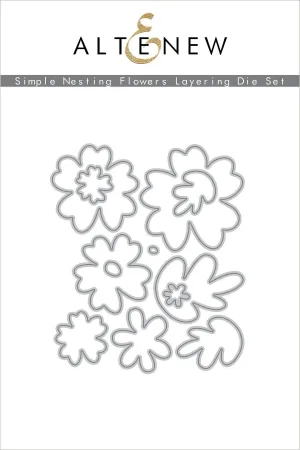Simple Nesting Flowers Layering Die Set - RETIRING
