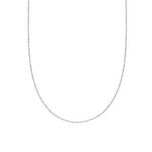Singapore Layering Chain Necklace Sterling Silver