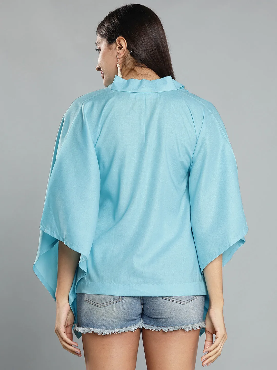 SkyBlue Kaftan Top - Hyacinth