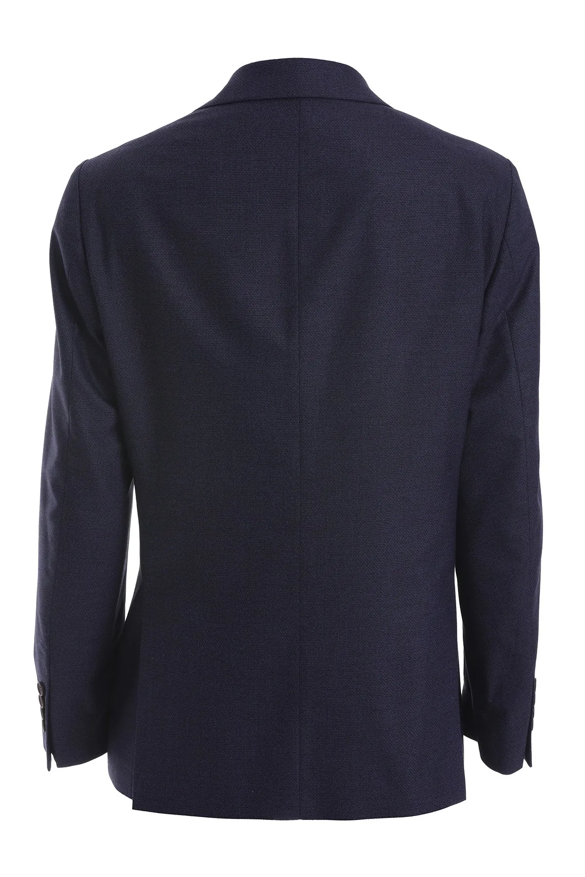 Slim Fit Notch Lapel Purple Casual Blazer