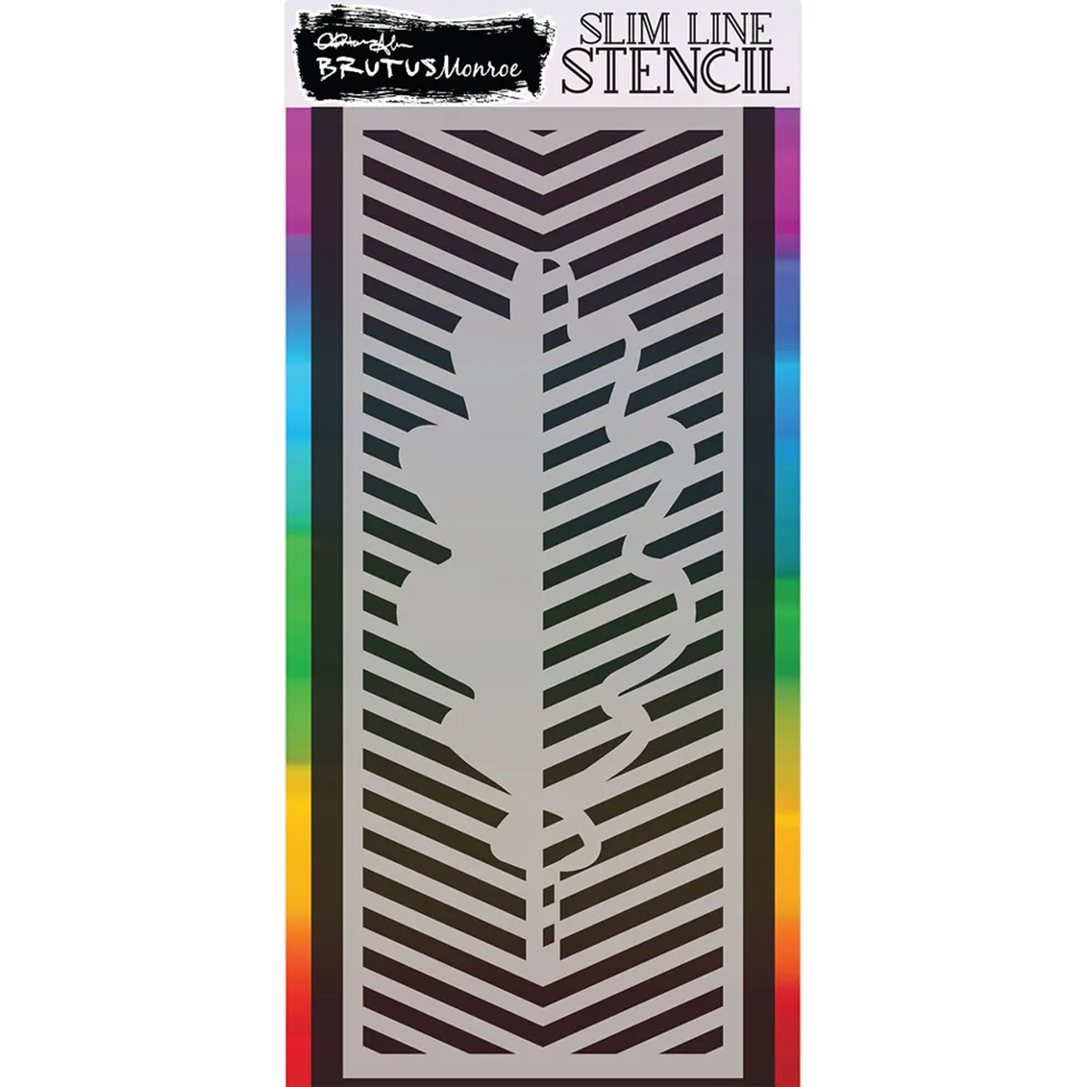Slim Line Stencil - Oak Leaf