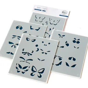 Small Butterflies stencil