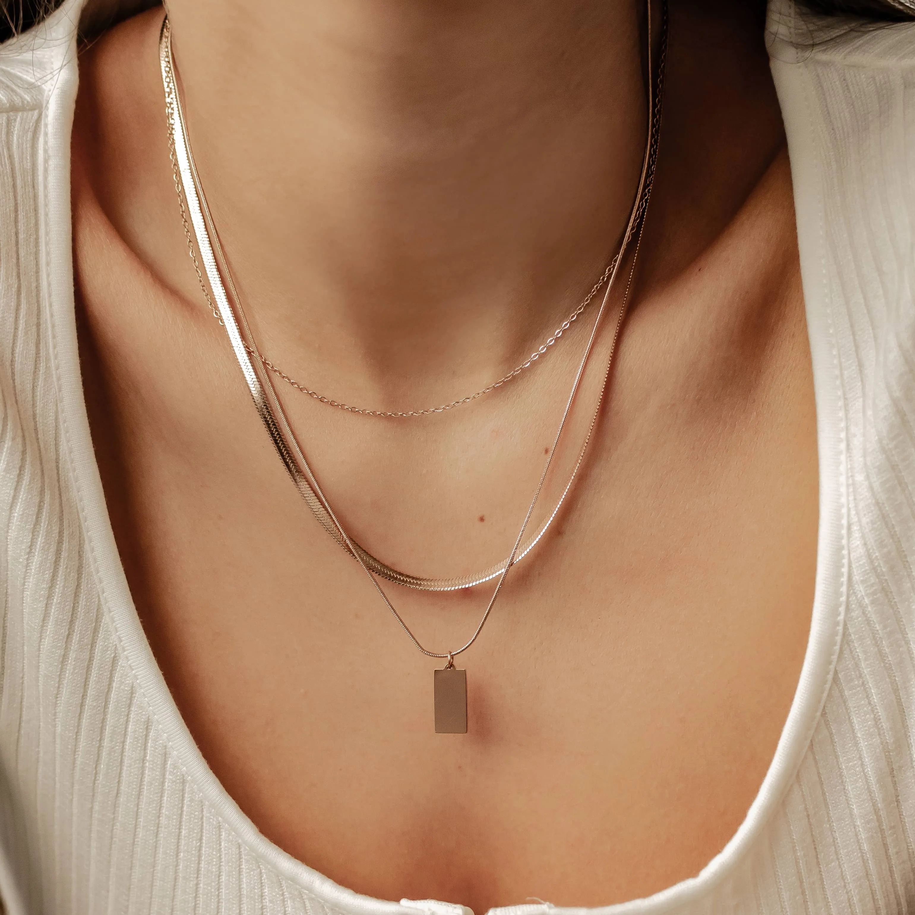 Snake Multi-Chain Necklace Set