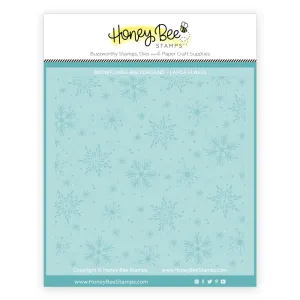 Snowflakes Background - Set Of 2 Layering Stencils