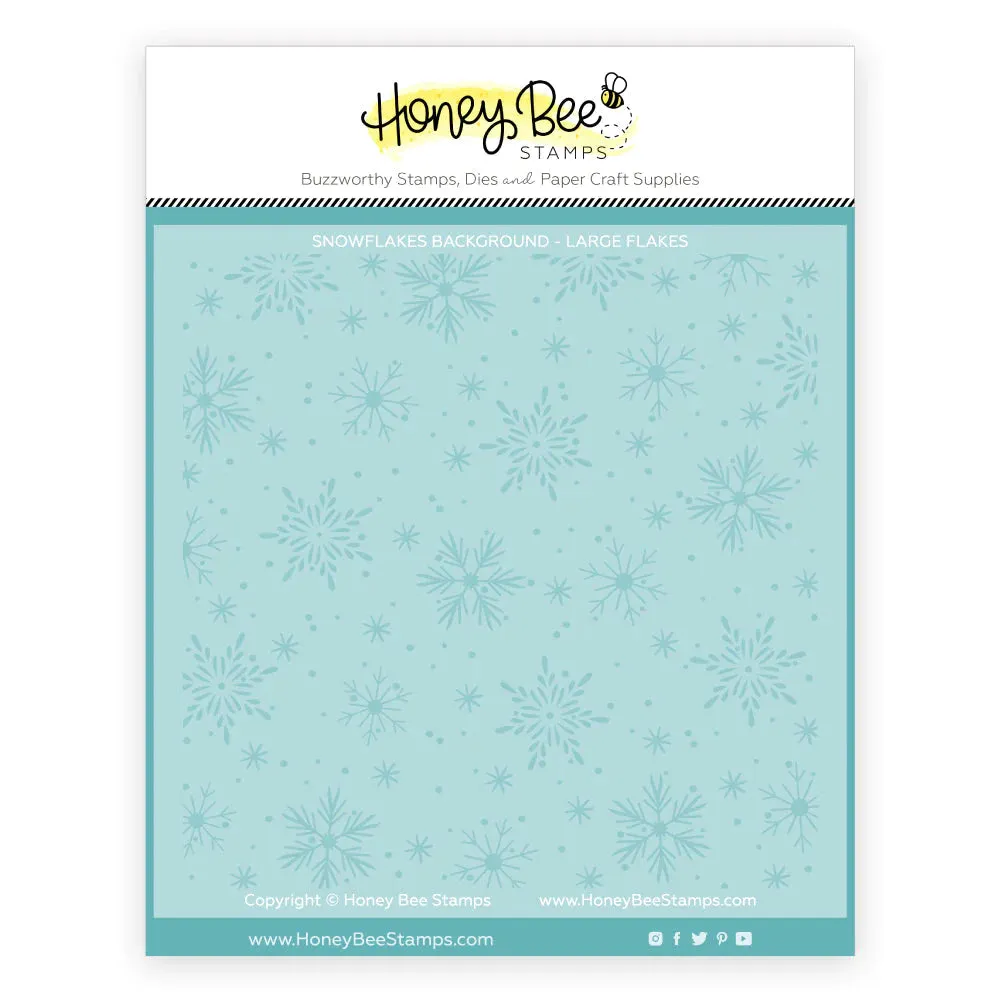 Snowflakes Background - Set Of 2 Layering Stencils