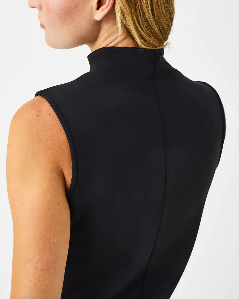 Spanx AirEssentials Black Mock Neck Top