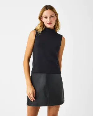 Spanx AirEssentials Black Mock Neck Top