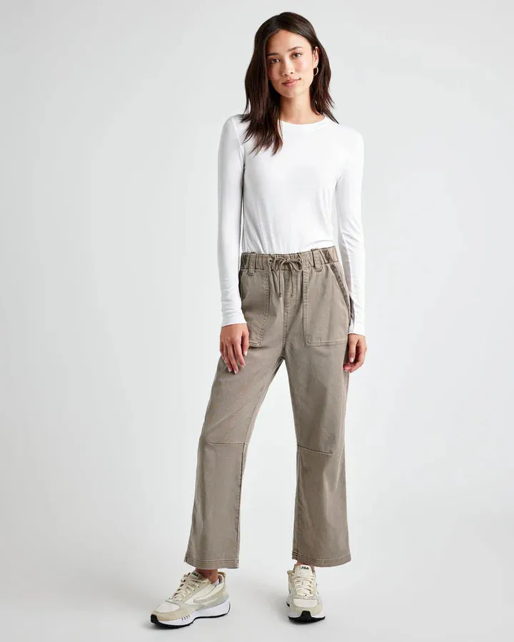 SPLENDID BAMBOO LS TEE WHITE