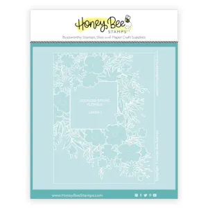Squared Spring Florals - Set of 6 Coordinating Stencils
