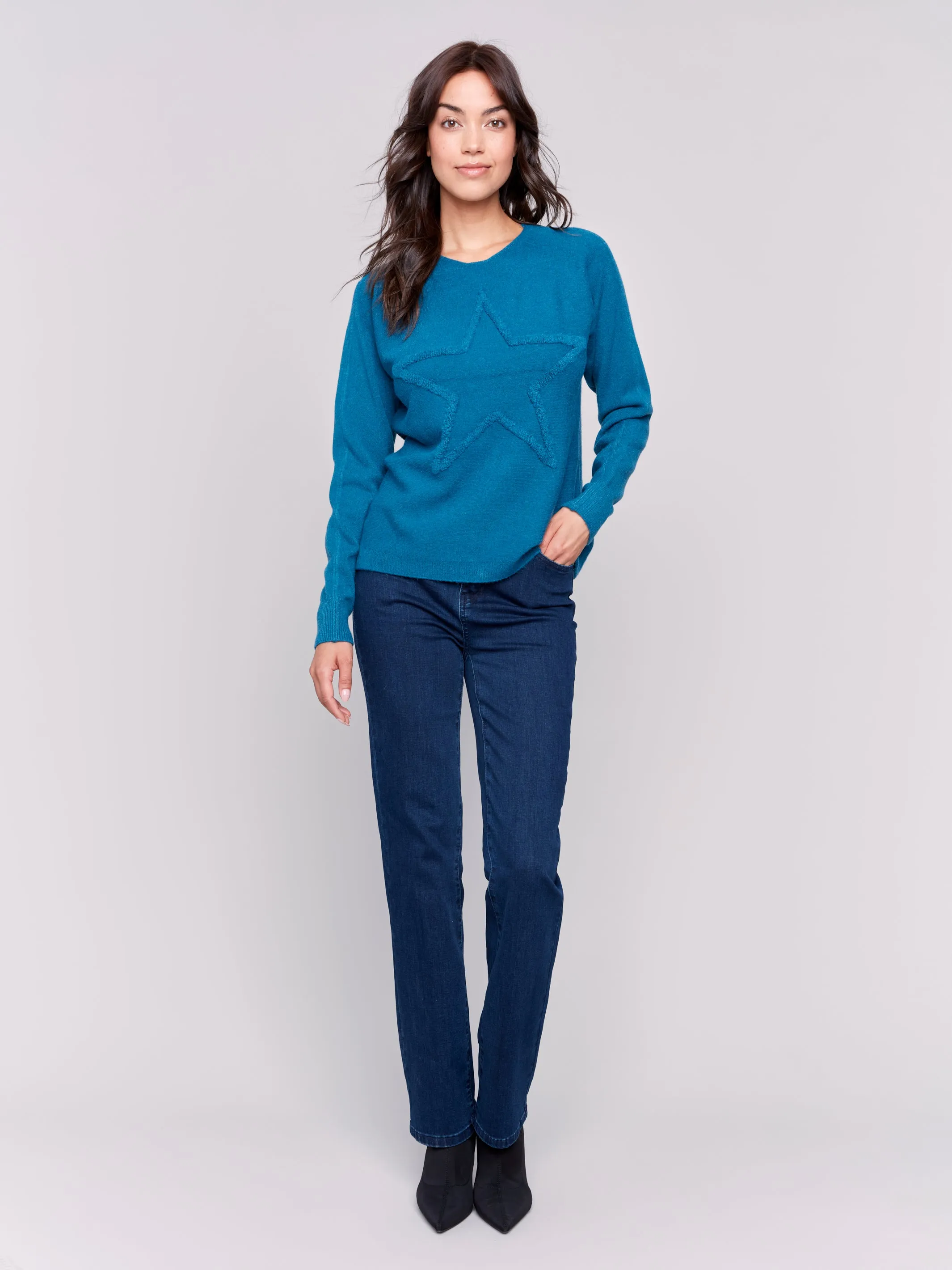 Star Fringe Sweater #684