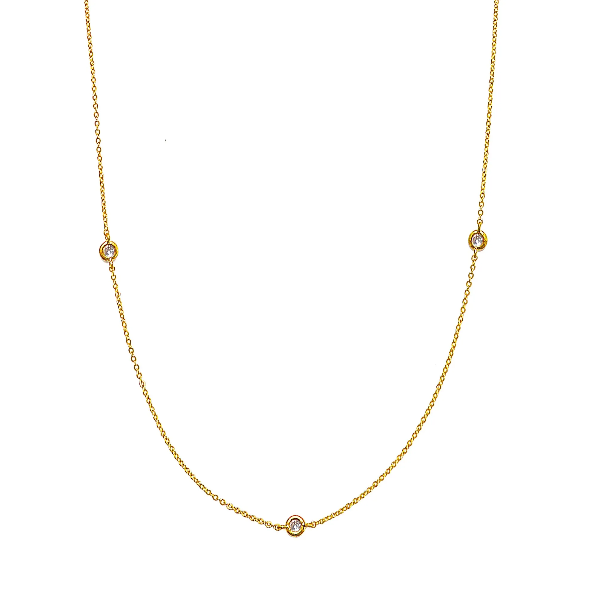 Stardust Long Station Necklace