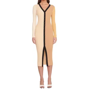 Staud Shoko Fennel Long Cardigan Sweater