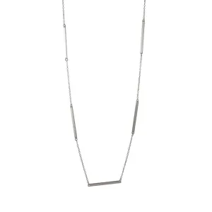Sterling Silver Bar Link Layering Necklace