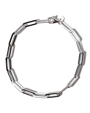 Sterling Silver Paperclip Chain Bracelet