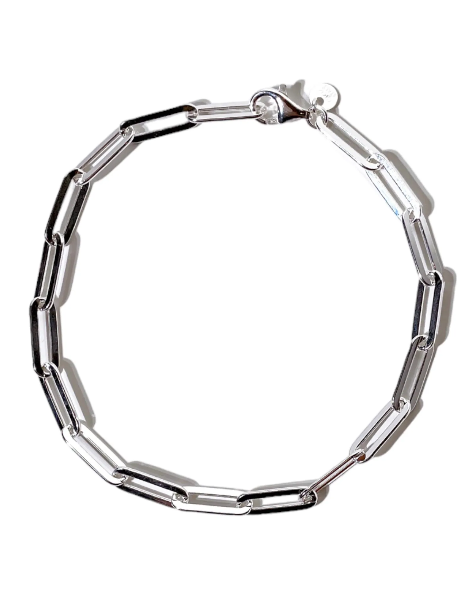Sterling Silver Paperclip Chain Bracelet