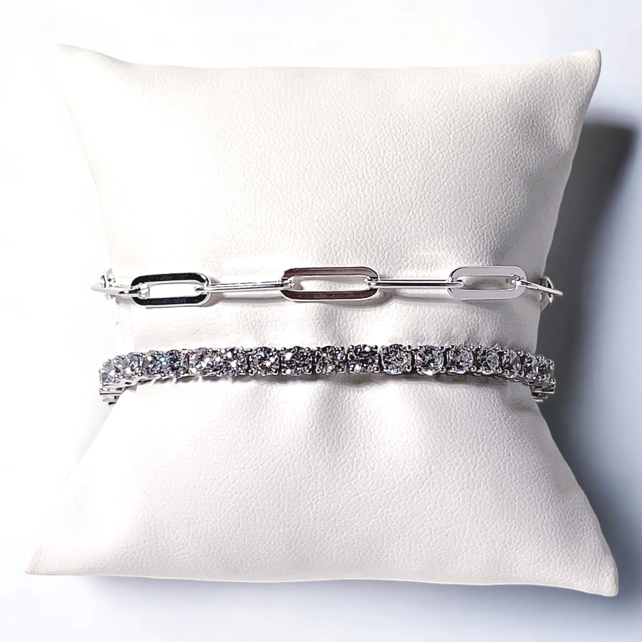 Sterling Silver Paperclip Chain Bracelet