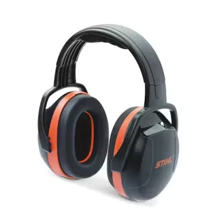 STIHL 7010 884 0509 Dynamic Hearing Protector, Black/Orange Headband